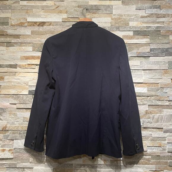 Ralph Lauren Equestrian Blazer 6 | Vintage Navy Jacket, Leather Trim Toggle Rare - Picture 6 of 9